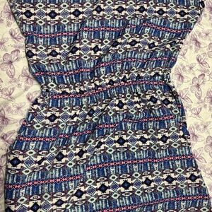 Pink Republic Blue and Pink Patterned Top